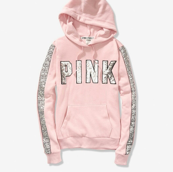 Nwt Pink Victoria Secret Bling Sequins 